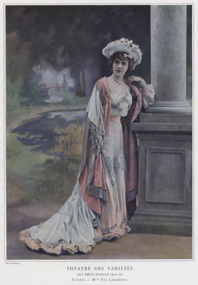 Eve Lavalliere as Estelle in Les Deux Ecoles by Reutlinger Studio